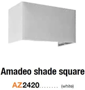 Azzardo Klosz do lampy piękny glamour AMADEO SQUARE AZ2420 AZ2420 - Oprawy, klosze i abażury - miniaturka - grafika 2
