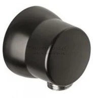 Słuchawki prysznicowe - Kludi Sirena przyłącze kątowe do węża czarny mat 630603900 - miniaturka - grafika 1