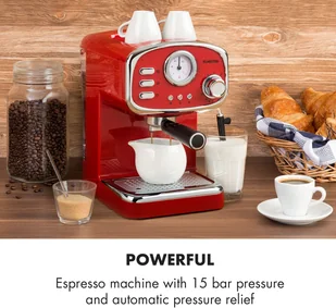 Ekspres do kawy Klarstein TK3G-Espressionata-R - Ekspresy do kawy - miniaturka - grafika 2