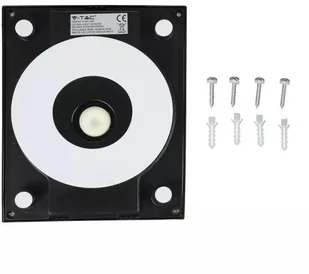 v-tac Oprawa Ścienna V-TAC 12W LED IP65 Biała VT-822 6400K 750lm - Lampy ścienne - miniaturka - grafika 8