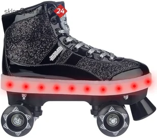 NIJDAM WROTKI DZIECIĘCE LED GLAMOUR ROZM 37-38 NIJDAM 52TA-ZWA - Wrotki - miniaturka - grafika 4