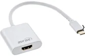 Adaptery i przejściówki - InLine Konwerter wyświetlacza USB USB Type-C męski na HDMI żeński tryb DP Alt) 4K2K srebrny 0.2m 64101S - miniaturka - grafika 1