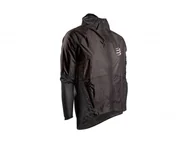 Kurtki i kamizelki sportowe męskie - COMPRESSPORT COMPRESSPORT kurtka wodoodporna HURRICANE WATERPROOF 25/75 JACKET czarna - miniaturka - grafika 1