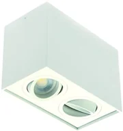 Oprawy, klosze i abażury - SpectrumLED Chloe Duo 2xgu10 Ip20 Prostokątna Biała Oczko Regulowane SLIP005035 - miniaturka - grafika 1