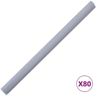 vidaxl Osłony na ogrodzenie, 4 szt., PVC, 35x0,19 m, jasnoszare, mat! 147872 - Ogrodzenia - miniaturka - grafika 9