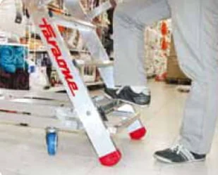 Faraone 996 99675064 Drabina magazynowa jezdna z wejściem jednostronnym wysokość robocza 4,23m) 75064-uniw - Drabiny Faraone 996 99675064 Drabina magazynowa jezdna z wejściem jednostronnym wysokość robocza 4,23m) 75064-uniw - Drabiny - miniaturka - grafika 5