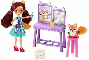 Mattel Enchantimals Pracownia malarska GBX03/FCC62 - Lalki dla dziewczynek - miniaturka - grafika 2