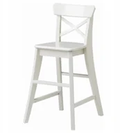 Krzesełka i taborety dla dzieci - Ikea Ingolf Krzesło dziecięce, biały - miniaturka - grafika 1