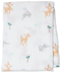 Lulujo, Kocyk muślinowy, 120x120 cm, Sarenka - Koce i narzuty dla dzieci - miniaturka - grafika 3