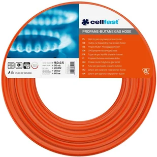 Cellfast Wąż do gazu propan butan 50mb 9,0x3,0 mm 20-001 - Węże ogrodowe i zraszacze - miniaturka - grafika 2