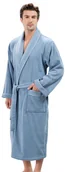 Szlafroki męskie - Soft Cotton Męski szlafrok LORD S Niebieski 20351 - miniaturka - grafika 1