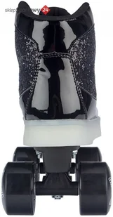 NIJDAM WROTKI DZIECIĘCE LED GLAMOUR ROZM 37-38 NIJDAM 52TA-ZWA - Wrotki - miniaturka - grafika 3