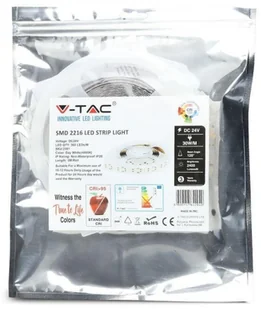 v-tac Taśma LED Podwójna V-TAC 1800LED 24V IP20 30W/m CRI95+ VT-2216 3000K 2400lm - Taśmy LED - miniaturka - grafika 5