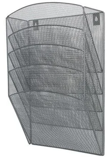 Q-CONNECT Zestaw 5 półek Office Set, metalowy, A4, srebrny KF04727 - Pojemniki biurowe - miniaturka - grafika 2
