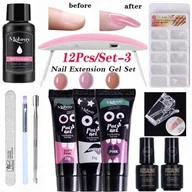 Zestawy do manicure i pedicure - Zestaw do przedłużania Hybryd Żel Lampa + Frezarka - miniaturka - grafika 1