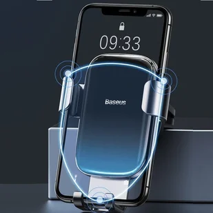 Baseus Glaze Uchwyt samochodowy grawitacyjny do telefonu na kratkę nawiewu czarny SUYL-LG01 - Uchwyty samochodowe do telefonów Baseus Glaze Uchwyt samochodowy grawitacyjny do telefonu na kratkę nawiewu czarny SUYL-LG01 - Uchwyty samochodowe do telefonów - miniaturka - grafika 4