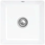 Zlewozmywaki - Villeroy & Boch Subway SU 50 Classicline (ceramiczny) 440x440mm KM stone [Biały mat] (332501RW) - miniaturka - grafika 1