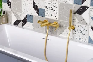 Actima Zestaw natryskowy punktowy PI złoty AREX.SET.023GL - Zestawy prysznicowe - miniaturka - grafika 3