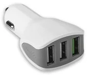 Celly Zasilacz samochodowy Turbo 3x USB 4,4A CC3USBTURBOWH) Biała - Ładowarki samochodowe - miniaturka - grafika 5