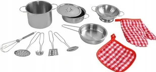 Duże Garnki Metalowe Patelnia Łyżki dla Dzieci x13 - Zabawki AGD - miniaturka - grafika 3