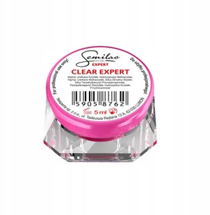 Semilac UV GEL EXPERT CLEAR 5 ML (budujący) - Zestawy do manicure i pedicure - miniaturka - grafika 2