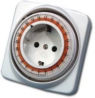 Systemy inteligentnych domów - REV Ritter 0025020703 pory dnia Zegar sterujący mechaniczny kwadratowa, srebrny - miniaturka - grafika 1