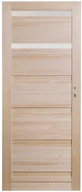 Drzwi wewnętrzne - Kornik Kornik Skrzydło drzwiowe Sekstet sosna bezsęczna 80L - miniaturka - grafika 1