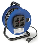 Bezpieczniki elektryczne - Grene Famatel famatel-30009 enrollacable automatyczny 25 m, 4 gniazda 30009 - miniaturka - grafika 1