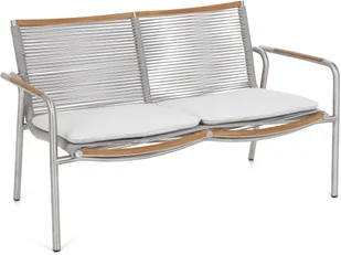 Home&Garden Meble ogrodowe aluminiowe Genua Silver / Grey 458930 - Meble ogrodowe - miniaturka - grafika 3