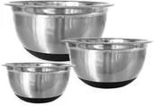 Miski i półmiski - KLAUSBERG ZESTAW 3 MISEK STALOWYCH Z PODSTAWĄ SILIKONOWĄ KLAUSBERG KB-7388 KB-7388 - miniaturka - grafika 1