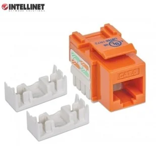 Keystone Intellinet Intellinet Moduł Cat6 UTP RJ45 zaciskany pomarańczowy 210775 - Wtyczki i adaptery - miniaturka - grafika 8