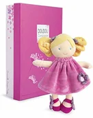 Lalki dla dziewczynek - Doudou et Compagnie Doudou et Compagnie DC3132 Pretty Girl Blanket różowy - miniaturka - grafika 1