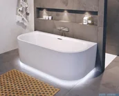 Wanny z hydromasażem - Riho Desire Back2wall LED wanna przyścienna z hydromasażem Sparkle Mood i oświetleniem 180x84cm BD07005S1WI1170 - miniaturka - grafika 1