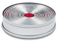 Formy do ciast - Städter 009073 okrągłe foremki do wykrawania ciastek, gładkich, 14 sztuk, w puszcze z białej blachy o średnicy 12 cm, średnica foremek od 2,5 do 11,5 cm 009073 - miniaturka - grafika 1