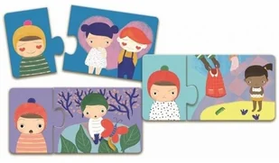 Djeco EMOCJE puzzle tekturowe duo DJ08152 DJ08152 - Zabawki interaktywne dla dzieci - miniaturka - grafika 5