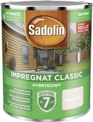 Farby i impregnaty do drewna - Sadolin Impregnat Classic biały kremowy 750 ml - miniaturka - grafika 1