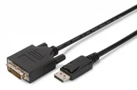 Akcesoria do monitorów - Assmann Kabel DisplayPort z zatrzaskiem 1080p 60Hz FHD Typ DP/DVI-D 24+1 M/M 2m AKASSVD00000055 - miniaturka - grafika 1