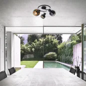 Lampy sufitowe - Näve Lampa sufitowa Casco, 3-punktowa, czarna - miniaturka - grafika 1