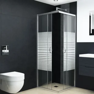 vidaXL Lumarko Kabina prysznicowa, bezpieczne szkło, 70x70x185 cm 144633 - Kabiny prysznicowe - miniaturka - grafika 4