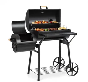 Klarstein Beef Brisket smoker grill wędzarnia termometr kółka osłona, czarny GQ8-Beef Brisket - Grille Klarstein Beef Brisket smoker grill wędzarnia termometr kółka osłona, czarny GQ8-Beef Brisket - Grille - miniaturka - grafika 1