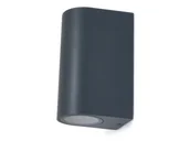 Lampy ogrodowe - LVT Lampa elewacyjna - kinkiet ogrodowy - oprawa zewnętrzna GU10 LED Luna Duo - Szara OO3346 - miniaturka - grafika 1