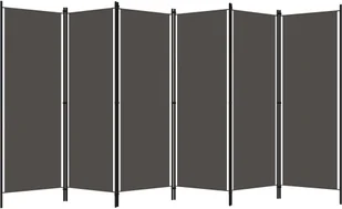 vidaXL Parawan 6-panelowy, antracytowy, 300 x 180 cm vidaXL - Parawany - miniaturka - grafika 2