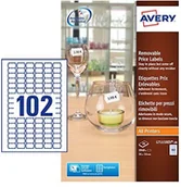 Dodatki do drukarek i skanerów - Avery 20 prostokątny cena z etykietami l7115rev można zdjąć papier 26 X 16 MM 2040 sztuka Biały L7115REV-20.UK - miniaturka - grafika 1