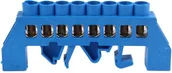Inne akcesoria elektryczne - Listwa zaciskowa izolowana N, 8 przewodów, niebieska OR-LZ-8203/8/BL - miniaturka - grafika 1