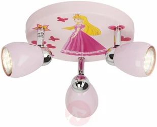 Brilliant Lampa sufitowa Princess, kolor Różowy G55934/17 - Lampy sufitowe - miniaturka - grafika 2