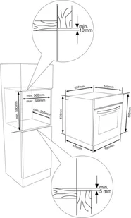 Piekarnik do zabudowy Kluge KTE1040B - Piekarniki do zabudowy - miniaturka - grafika 2