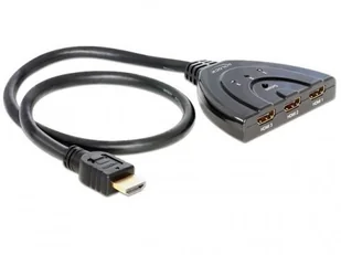 Delock Switch Video 3X Hdmi Bidirectional 60CM - Adaptery i przejściówki - miniaturka - grafika 4