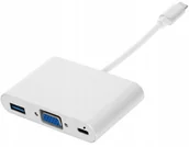 Adaptery i przejściówki - Adapter Usb C Vga+usb 3.0+PD 4K Hub 3w1 MacBook - miniaturka - grafika 1