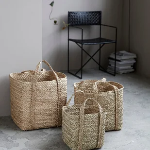 House Doctor House Doctor - Zestaw trzech koszy Sikar House Doctor - Zestaw trzech koszy Sikar - Pudła i pojemniki do przechowywania - miniaturka - grafika 3