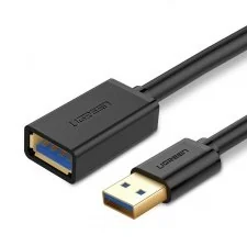 Kabel Usb 3.0 przedłużający Ugreen 2m czarny - Adaptery i przejściówki - miniaturka - grafika 3